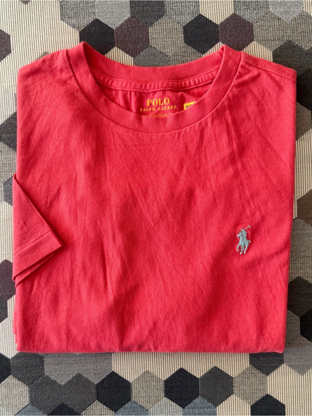 Polo by Ralph Lauren Red Short-Sleeve Crewneck T-Shirt with Blue Pony